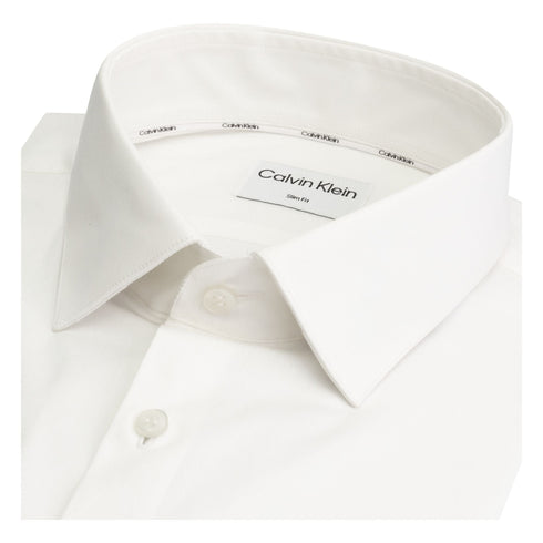 Calvin Klein Camicia elegante Camicia Uomo classica in tinta unita Bianco A23-CALVIN KLEINK10K108229-0K4-39 - Francavilla Moda